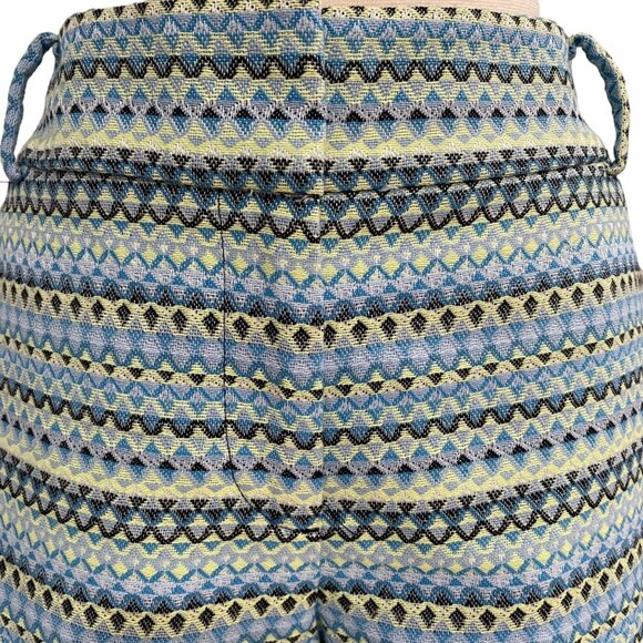 Ann Taylor Loft Woven Patterned Shorts 10 Cotton Blend, Summer Casual Boho Chic - Picture 10 of 11